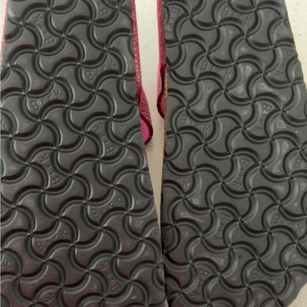 Pink Snakeskin Birkenstock Gizah New without tag or box
